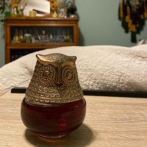 Vintage Avon Owl bottle *still filled!*